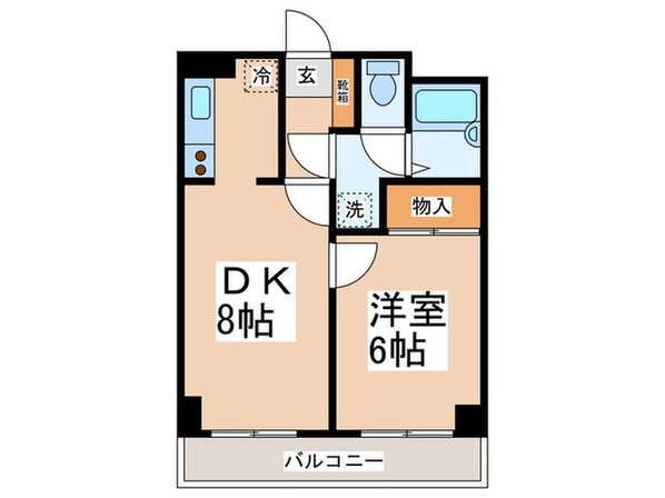 エアフォルク大倉山の物件間取画像